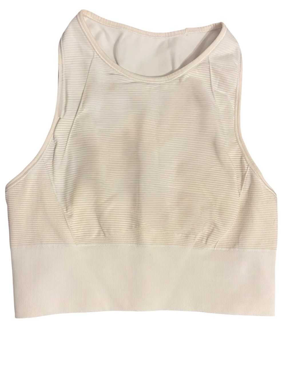 Lululemon Ebb to Train Bra Sun White Pink Color-Changing Longline Bra Size 6